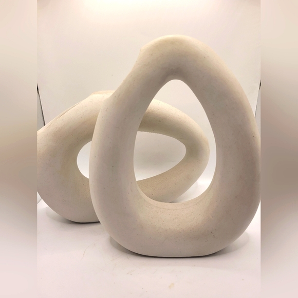Ceramic Egg Oval Shape Donut Nordic Modern Vase Set